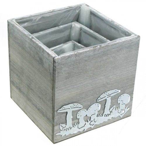 tételeket Fa gombás kocka, őszi díszek, növényes doboz 20/16/12 cm, 3 db-os készlet