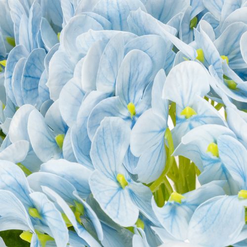 tételeket Műhortenzia virágok, élethű dizájn, nappali dekorációba, 34 cm, 3 darab