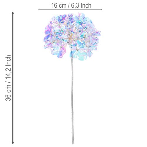 Mesterséges Hortenzia Virágzó Ág Irizáló Színekben 36cm 2 db | Floristik24.hu