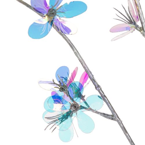 Mesterséges, finom virágzó ág irizáló virágokkal, 98 cm | Floristik24.hu