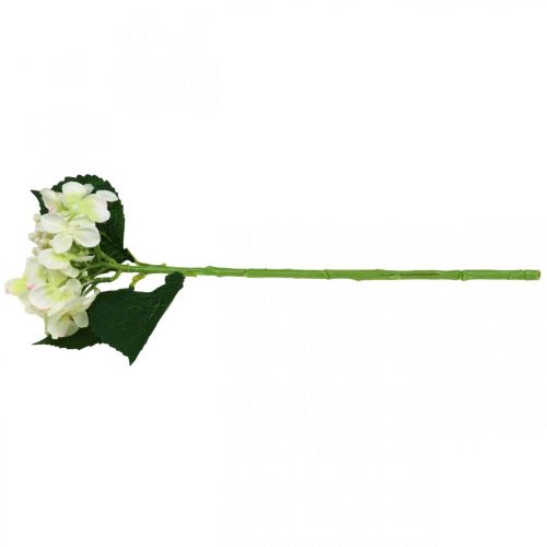 Floristik24 Hortenzia, selyemvirág, asztaldísz művirág fehér, zöld L44cm