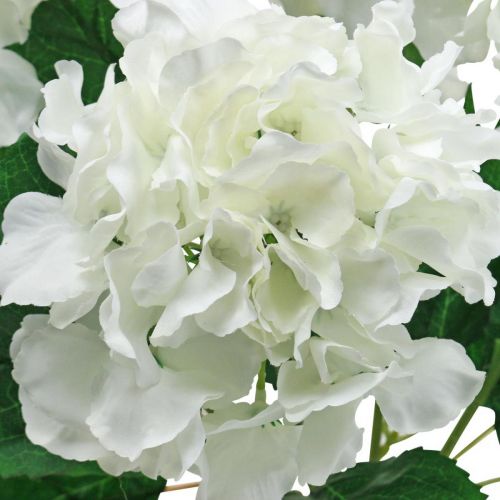 tételeket Deco csokor hortenzia fehér művirág 5 virág 48cm