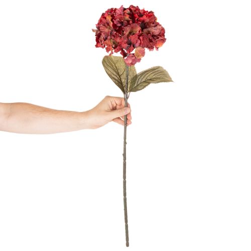 Műhortenzia virágzó ág, nagy virág, 74cm | Floristik24.hu