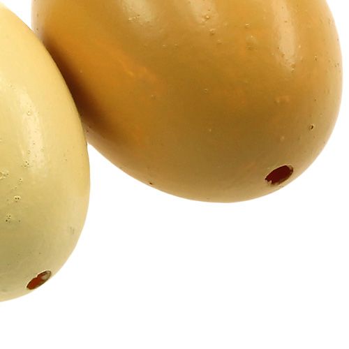 Floristik24 Csirke tojás 6cm mix sárga 10db