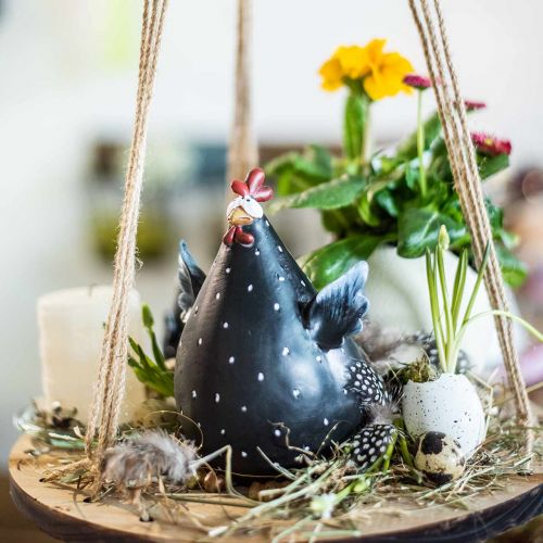 Floristik24 Dísz csirke, tavaszi figura, húsvéti dekoráció, tyúk, csirke dekoráció 18cm