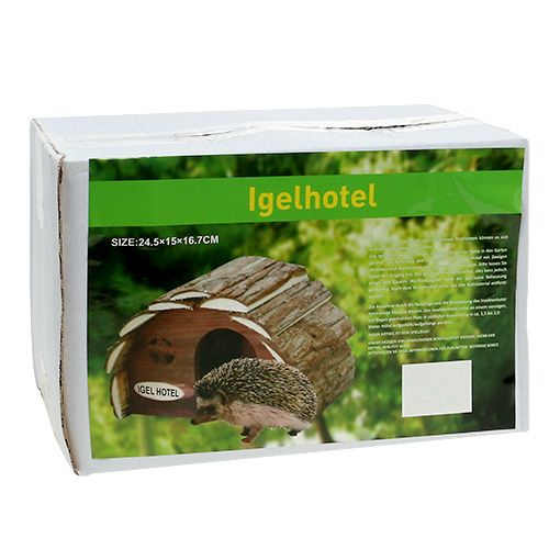 Floristik24 Hedgehog Hotel Nature 24,5cm x 15cm x 17cm