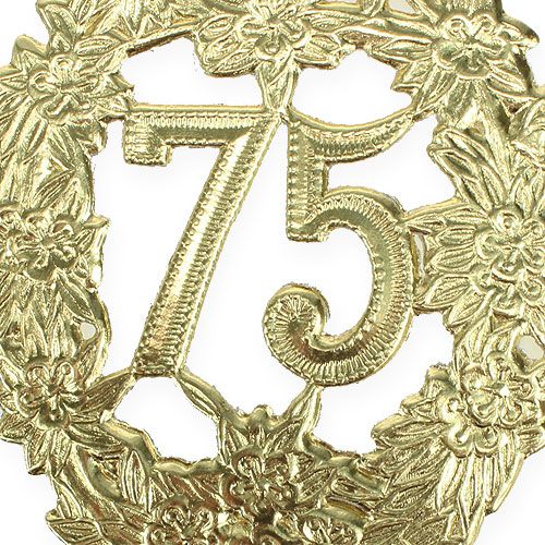 tételeket Jubileumi szám 75 Ø8cm 10db