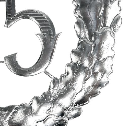 25. évfordulós szám ezüst színben Ø40cm