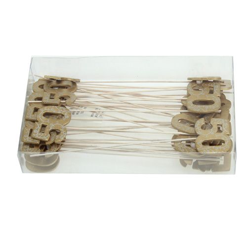 Floristik24 Fa "50" szám a pálcán arany 36db