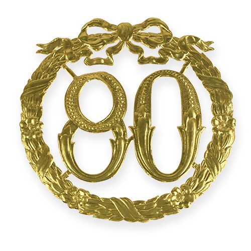 80. évfordulós szám aranyban