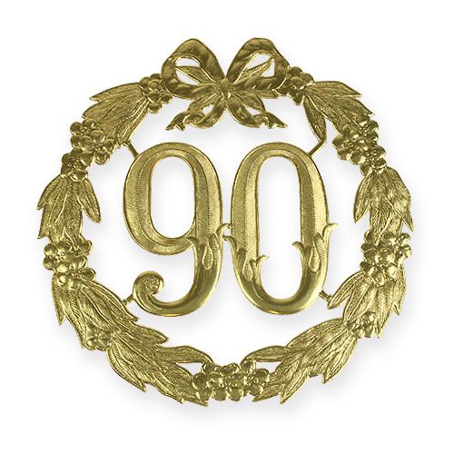 tételeket 90. évfordulós szám arany színben