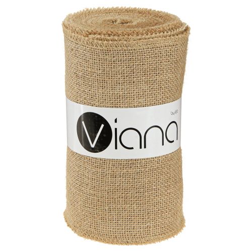 Floristik24 Juta szalag natúr rusztikus asztali futó juta asztali szalag 20cm 9m