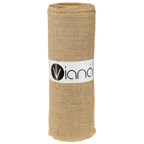 Floristik24 Juta szalag natúr asztali futószalag asztali szalag juta edényszalag 30cm 9m