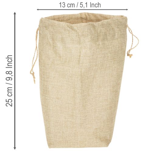 Jutazsák 13,5×11cm M25cm | Floristik24.hu