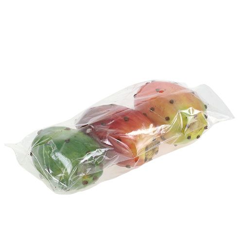 Floristik24 Mesterséges fügekaktusz vegyes színek 8,5cm 3 db