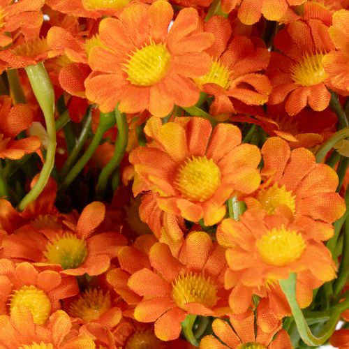 tételeket Művirágcsokor kamilla hangulatos szezonális dekorációhoz, 27 cm, 3 darab