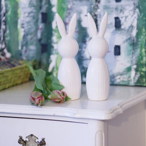 tételeket Egyszerű nyúlfigura, mint dekorációs tárgy modern tavaszi virágkompozíciókhoz, 22 cm, 2 darab