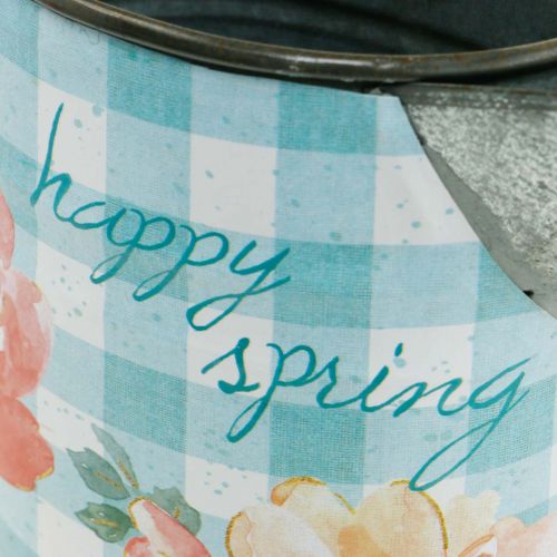 Floristik24 Virágváza dekoratív kancsó fém vintage kerti dekorációs ültetőgép H23cm