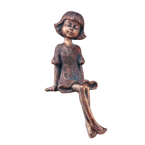 Edge ülőgarnitúra ülő lány figura bronz 52cm