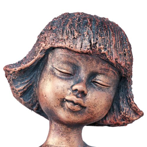 Floristik24 Edge ülőgarnitúra ülő lány figura bronz 52cm