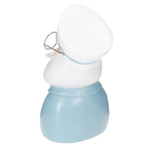 Kapitány figura, tengerészeti dekoráció szemüveggel és kalappal, 16cm | Floristik24.hu