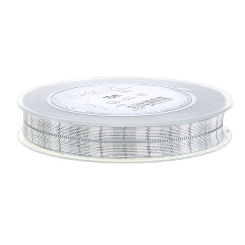 Floristik24 Ellenőrző szalag szürke 15mm 15m