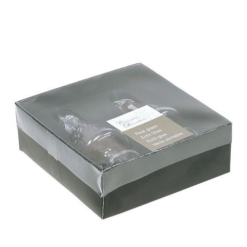 Floristik24 Kártyatartó üveg rugóval 4cm x 8cm átlátszó 2db