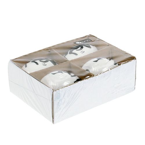 Floristik24 Kerámia tojás mintával 6,5cm 4db