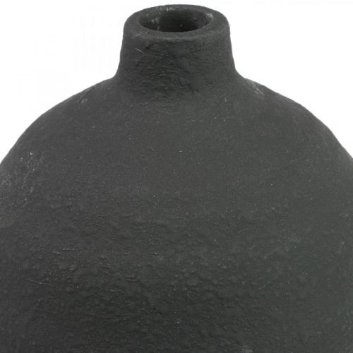 Floristik24 Kerámia váza Fekete Deco váza padlóváza Ø18cm H48cm