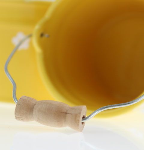 Floristik24 Nagy sárga kerámia vödör