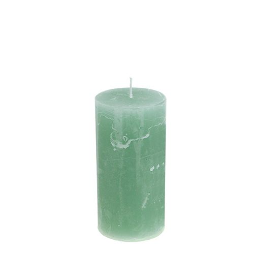 Floristik24 Gyertya karácsonyi jade 50mm x 100mm 12db