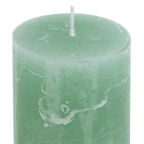 Floristik24 Gyertya karácsonyi jade 50mm x 100mm 12db