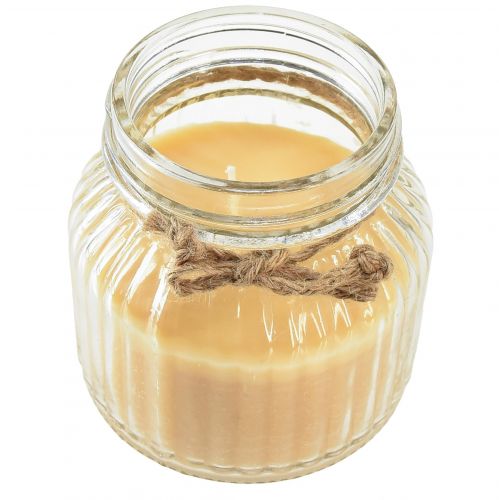 tételeket Gyertya Citronella illatos gyertyaüveg fedő méz H11,5cm