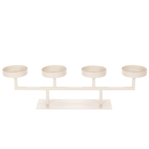 Modern gyertyatartó négy gyertyatányérral, 47 cm