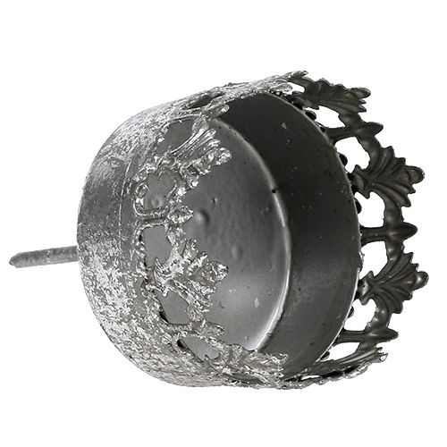 tételeket Mécsestartó antik ezüst mécsestartó Ø5cm M10cm 4 db