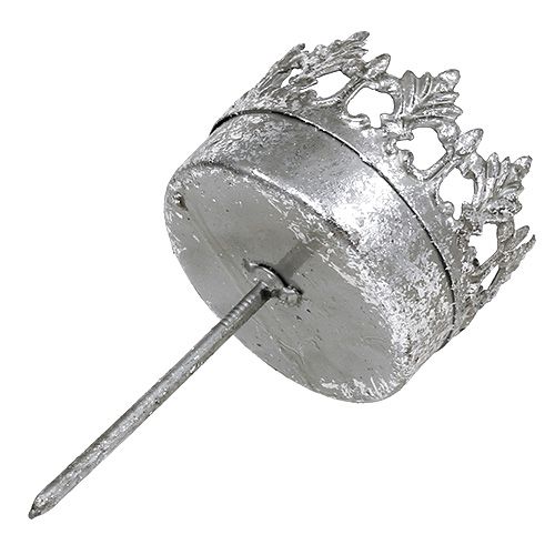 tételeket Mécsestartó antik ezüst mécsestartó Ø5cm M10cm 4 db