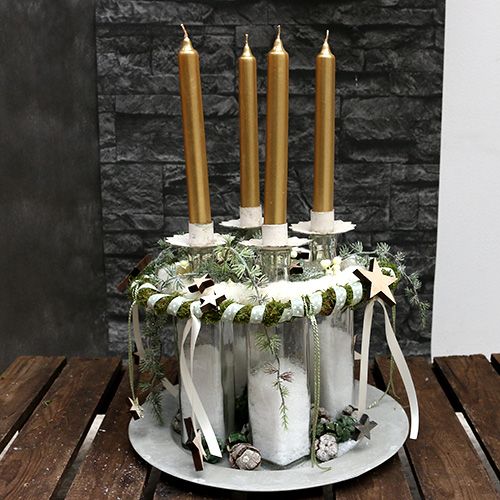 tételeket Mécsestartó mécseshez Krémszínű mécsestartó Ø9cm 4db