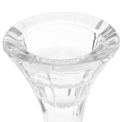 tételeket Gyertyatartó üveg kerek pálcika gyertyatartó Ø7cm H13cm 2db