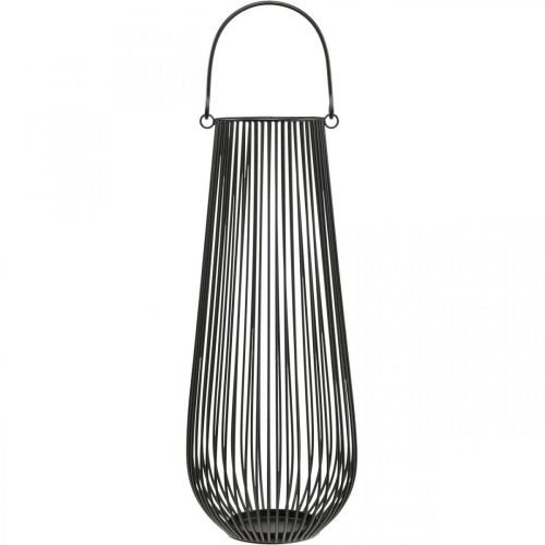 tételeket Gyertyatartó fekete díszlámpás fogantyúval Ø22cm H52cm