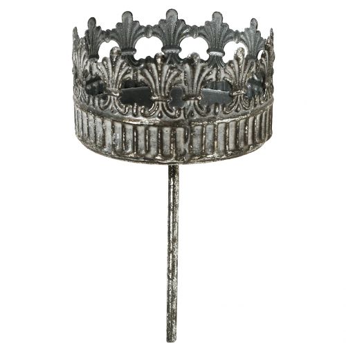 Floristik24 Mécsestartó ezüst antik Ø7cm M12cm 4db