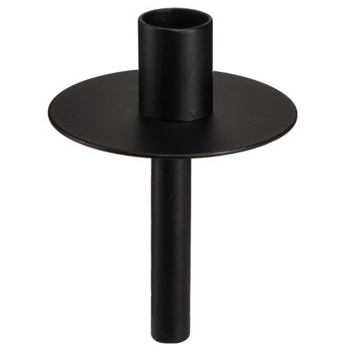 tételeket Gyertyatartó üvegekhez fekete fém H12cm 2db