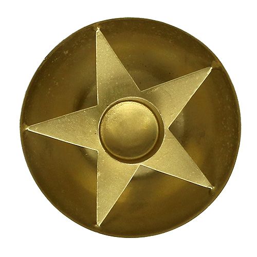 Floristik24 Gyertyatartó kúpos gyertyákhoz arany Ø8cm H5cm