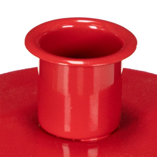 Kis piros gyertyatartók 8 cm-es kúpos gyertyákhoz, 3 darab | Floristik24.hu