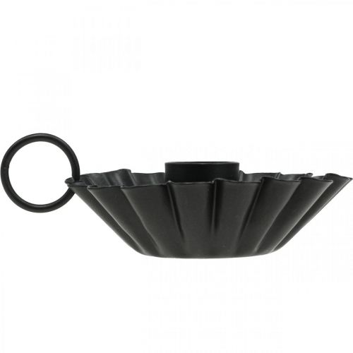 tételeket Gyertyatartó fekete Gyertyatartó fém asztaldísz Ø9,5cm H3cm