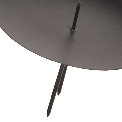 tételeket Gyertyatartó adventi fém bedugásához fekete Ø8cm 4 db