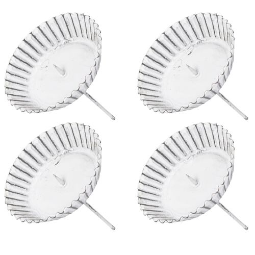 tételeket Dugaszolható gyertyatartó fehér tortaforma Ø10cm 4db