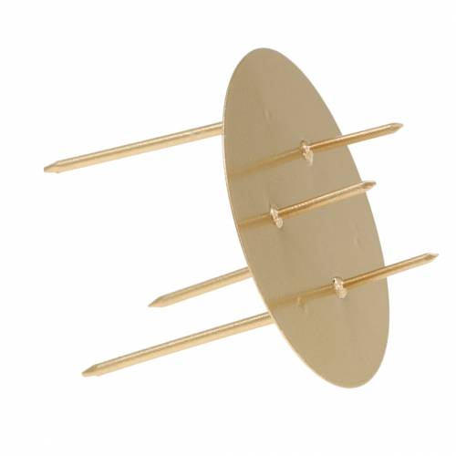 Floristik24 Plug-in gyertyatartó arany Ø6,5cm 12 db