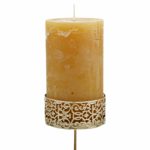 Floristik24 Virágos gyertyatartók arany Ø8,8cm H13,7cm 4 darabos antik megjelenéshez