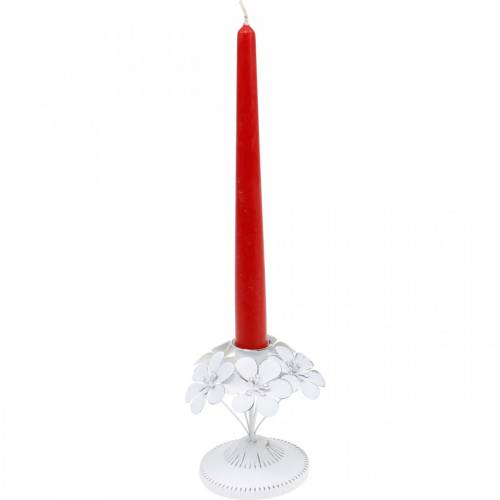 Floristik24 Tavaszi dekoráció, fém csillár virágokkal, esküvői dekoráció, gyertyatartó, asztaldísz