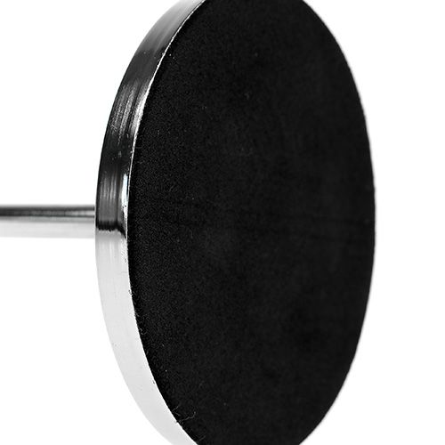 Floristik24 Gyertyatartó kúpos gyertyához ezüst 30cm